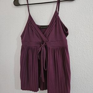 The Limited Pleated Babydoll Sleeveless‎ Top Size M Y2K